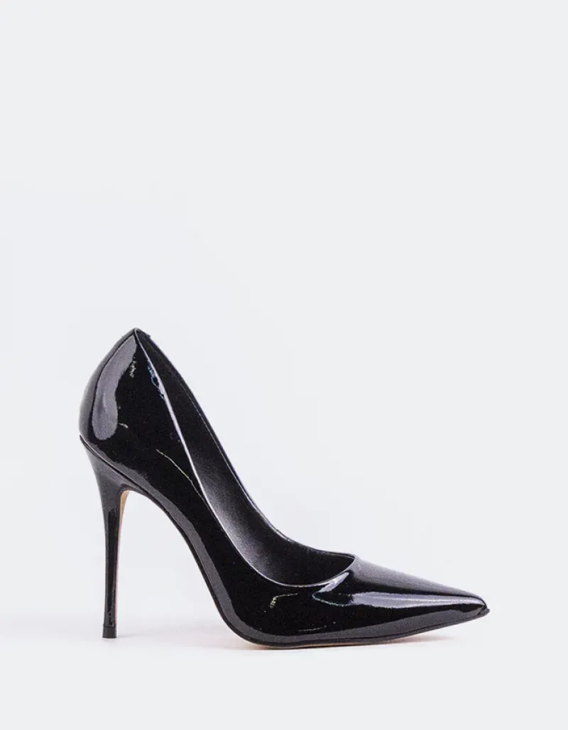 Pumps-L'INTERVALLE Teeva Black Patent
