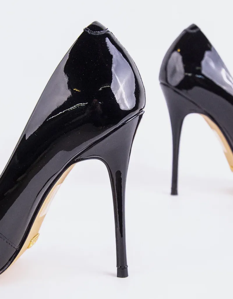 Pumps-L'INTERVALLE Teeva Black Patent
