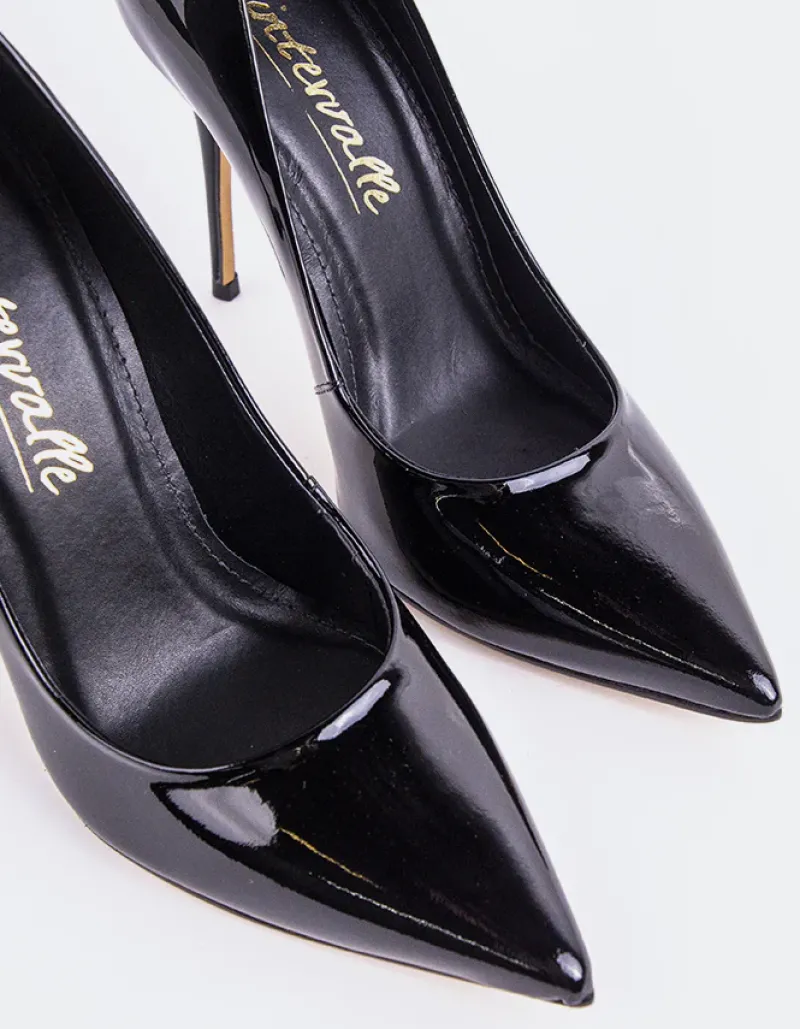 Pumps-L'INTERVALLE Teeva Black Patent