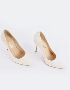 Pumps-L'INTERVALLE Teeva Off White Patent