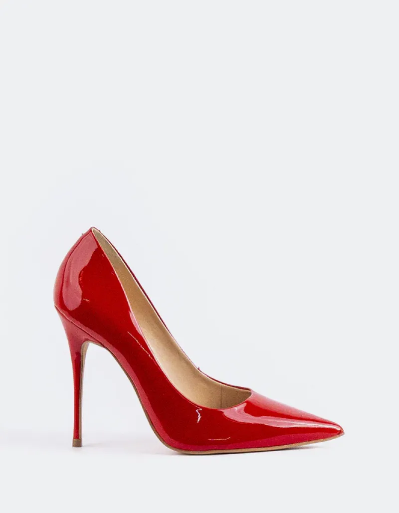 Pumps-L'INTERVALLE Teeva Red Patent