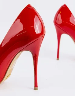 Pumps-L'INTERVALLE Teeva Red Patent