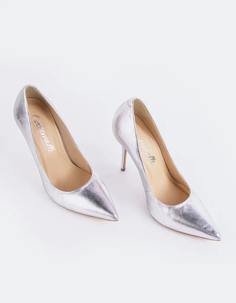 Pumps-L'INTERVALLE Teeva Silver Leather