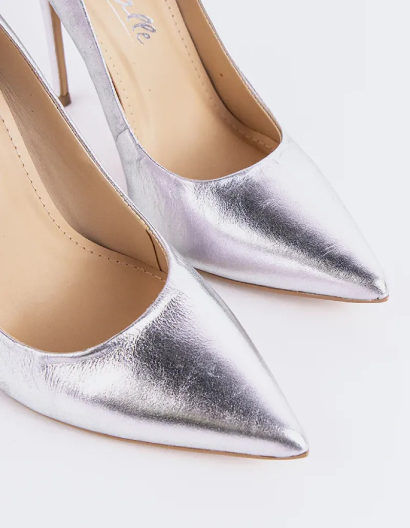 Pumps-L'INTERVALLE Teeva Silver Leather