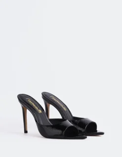 High Heels|Mules-L'INTERVALLE Thelma Black Naplack