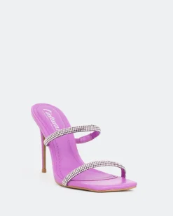 High Heels-L'INTERVALLE Tinsley, Berry Leather/Cuir Baie