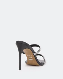High Heels-L'INTERVALLE Tinsley, Black Leather/Cuir Noir