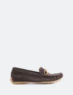 Loafers-L'INTERVALLE Titania Brown Suede