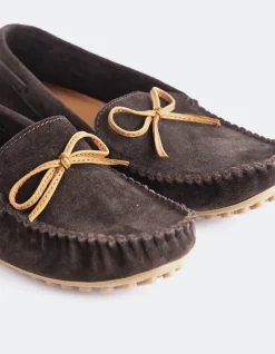 Loafers-L'INTERVALLE Titania Brown Suede