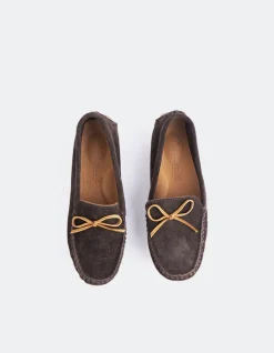 Loafers-L'INTERVALLE Titania Brown Suede