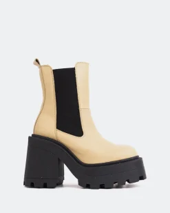 Chelsea|Ankle Boots-L'INTERVALLE Tomy Cream Leather
