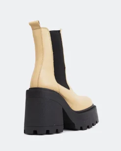Chelsea|Ankle Boots-L'INTERVALLE Tomy Cream Leather
