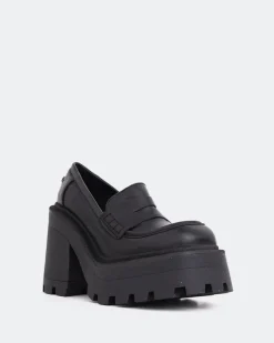 Loafers-L'INTERVALLE Tonya Black Leather