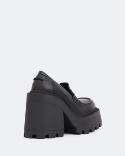 Loafers-L'INTERVALLE Tonya Black Leather