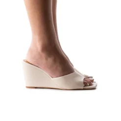 Wedges-L'INTERVALLE Toscana Cream Leather
