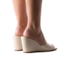 Wedges-L'INTERVALLE Toscana Cream Leather