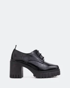 Lace-up|Loafers-L'INTERVALLE Toulon Black Naplack