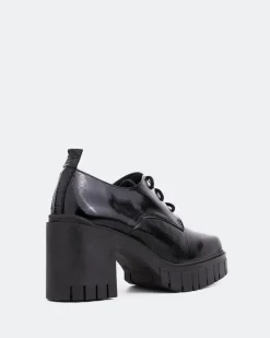 Lace-up|Loafers-L'INTERVALLE Toulon Black Naplack