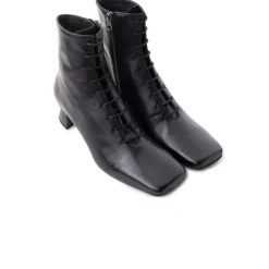 Lace-up|Ankle Boots-L'INTERVALLE Trafalgar Black Leather