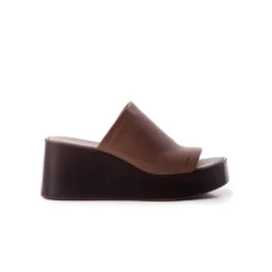 Wedges-L'INTERVALLE Tresor Brown Leather