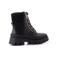 Ankle Boots-L'INTERVALLE Trieste Black Leather