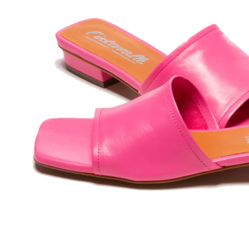 Flats|Mules-L'INTERVALLE Turner Pink Leather