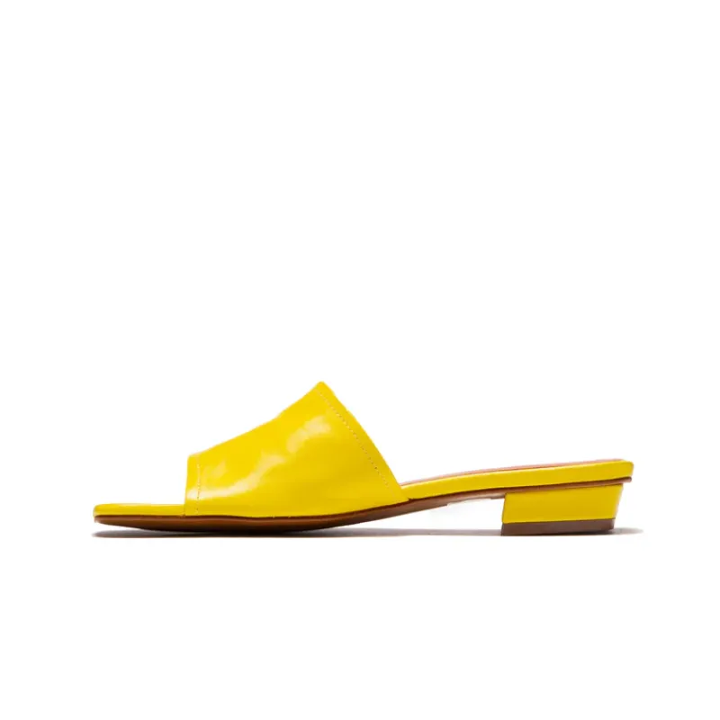 Flats|Mules-L'INTERVALLE Turner Yellow Leather