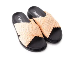 Flats-L'INTERVALLE Tuva Orange Raffia