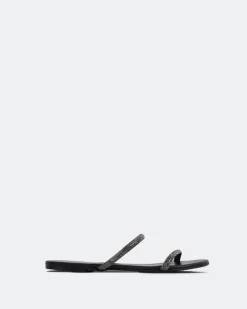 Flats-L'INTERVALLE Twiggy Black Leather