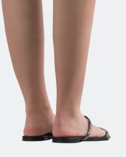 Flats-L'INTERVALLE Twiggy Black Leather