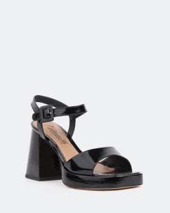 Platform-L'INTERVALLE Ulias, Black Naplack/Naplack Noir