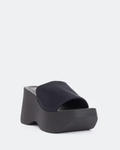 Wedges|Platform-L'INTERVALLE Upton Black Lycra