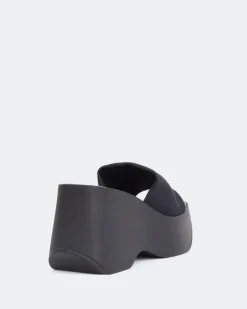 Wedges|Platform-L'INTERVALLE Upton Black Lycra