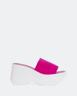 Wedges|Platform-L'INTERVALLE Upton Fucshia Lycra