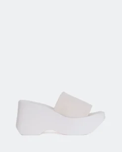 Wedges|Platform-L'INTERVALLE Upton White Lycra