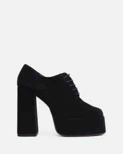 Platforms|Lace-up-L'INTERVALLE Ursuline Black Suede