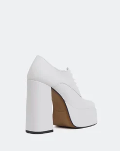 Platforms|Lace-up-L'INTERVALLE Ursuline White Leather