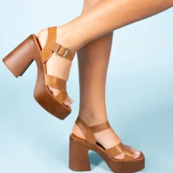 Platform-L'INTERVALLE Valentano Tan Leather