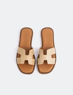 Flats-L'INTERVALLE Valmy Camel Leather