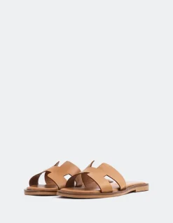 Flats-L'INTERVALLE Valmy Tan Leather