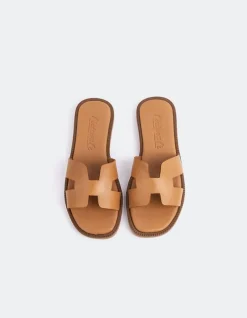 Flats-L'INTERVALLE Valmy Tan Leather