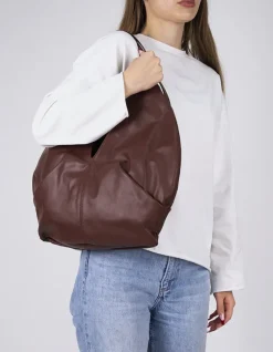 Top Handle-L'INTERVALLE Varana Cognac Leather
