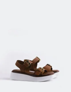 Wedges-L'INTERVALLE Varvara Tan Leather