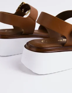 Wedges-L'INTERVALLE Varvara Tan Leather