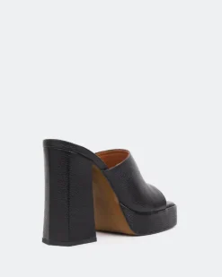 Platform-L'INTERVALLE Vendome Black Leather