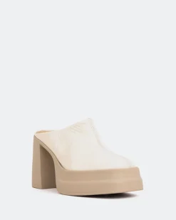 Platforms|Mules-L'INTERVALLE Verdi Off White Naplack
