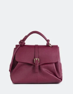Top Handle-L'INTERVALLE Verone Burgundy Leather