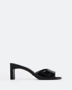 Mid Heels|Mules-L'INTERVALLE Visalia Black Naplack