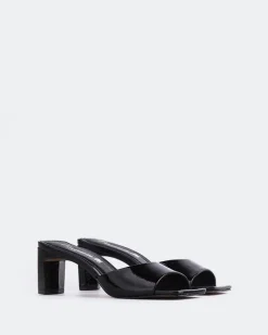 Mid Heels|Mules-L'INTERVALLE Visalia Black Naplack