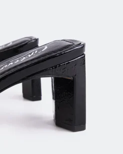 Mid Heels|Mules-L'INTERVALLE Visalia Black Naplack